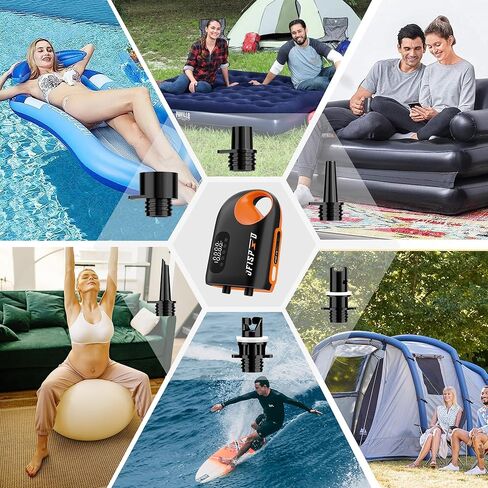 مجموعة محول مضخة SUP القابلة للنفخ من OFISPEED، محول لوح التجديف القائم، 6 فوهات هواء Sup، فوهات محول مضخة هواء قابلة للاستبدال بسهولة للوحة التجديف، قارب قابل للنفخ، قوارب الكاياك in Kuwait