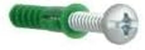 مرساة لولبية بلاستيكية من Everbilt مقاس 14-16 × 1-1/2 مع برغي أخضر، 124999 in Kuwait