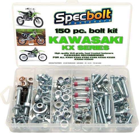 مجموعة مسامير Specbolt Kawasaki KX 150 قطعة لصيانة وترميم مثبت الدراجة الترابية MX KX60 KX65 KX80 KX85 KX100 KX125 KX250 KX5000 in Saudi Arabia
