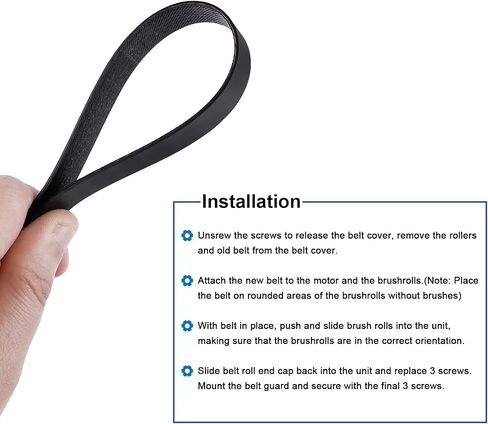 KEEPOW Vacuum Belt for Hoover Dual Power Max Carpet Cleaner FH51000, FH51001, FH51002, FH51010, FH51000RM, FH51000NC, FH51001, FH54000, Replacement Parts 440005536 (2 Pack) in Saudi Arabia