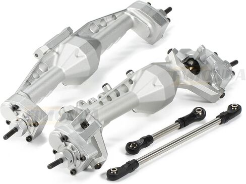 Aluminum Offset Portal Axle with Adjustable Upper Link Mount for 1/10 RC Car Crawler SCX10 III AR45P Rock Buggy LCG Cheater Rigs (SCX10 III Axle B) in Saudi Arabia