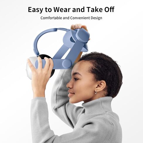 حزام رأس مريح من COOWPS لملحقات Meta Quest 3، تصميم مريح ودعم معزز، يقلل ضغط الوجه، مناسب للبالغين والأطفال، أبيض/أسود in Saudi Arabia