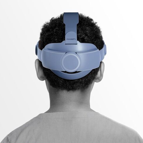 حزام رأس مريح من COOWPS لملحقات Meta Quest 3، تصميم مريح ودعم معزز، يقلل ضغط الوجه، مناسب للبالغين والأطفال، أبيض/أسود in Saudi Arabia