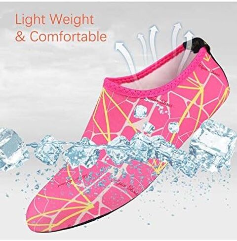 Quick-Dry Water Shoes, Barefoot Flexible Water Skin Shoes Aqua Socks for Beach, Swim, Diving, Snorkeling, Running, Surfing and Yoga Exercise in Saudi Arabia