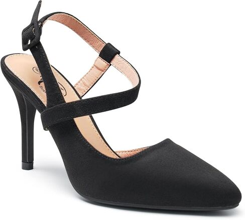 Trary Womens High Heels Pointed Toe Slingback Heels for Women Sexy Stiletto Heels Buckle Ankle Strap Closed Toe Office Party Prom Wedding Dress Pumps Shoes in Saudi Arabia
