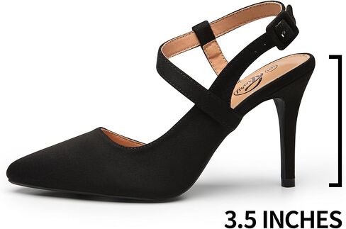 Trary Womens High Heels Pointed Toe Slingback Heels for Women Sexy Stiletto Heels Buckle Ankle Strap Closed Toe Office Party Prom Wedding Dress Pumps Shoes in Saudi Arabia