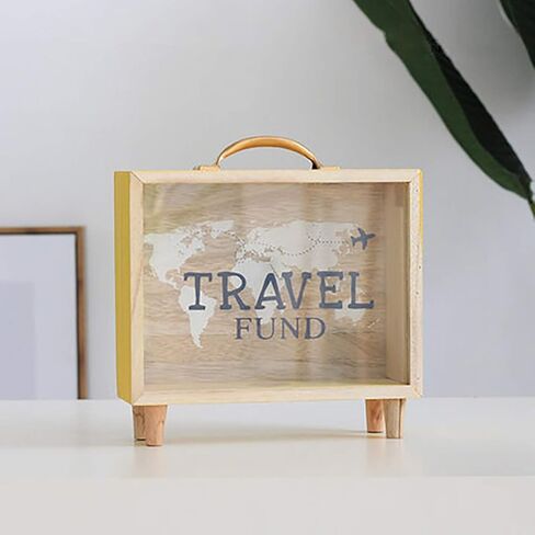 Shadow Box Frame, Wooden Money Box, Wedding Wood Bank (Travel Fund) in Kuwait