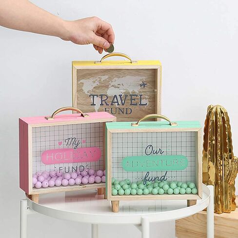 Shadow Box Frame, Wooden Money Box, Wedding Wood Bank (Travel Fund) in Kuwait