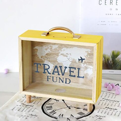 Shadow Box Frame, Wooden Money Box, Wedding Wood Bank (Travel Fund) in Kuwait