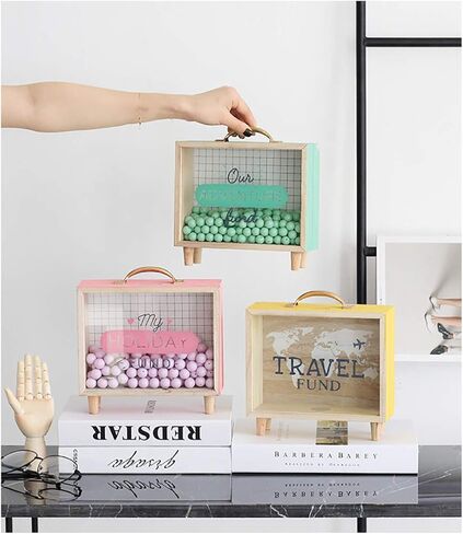 Shadow Box Frame, Wooden Money Box, Wedding Wood Bank (Travel Fund) in Kuwait