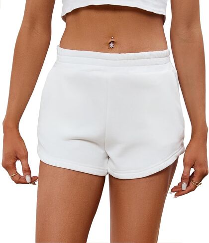 Women's 2024 Sweat Shorts High Waisted Lounge Casual Soft Cotton Shorts with Pockets in Saudi Arabia