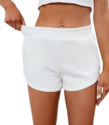 Women's 2024 Sweat Shorts High Waisted Lounge Casual Soft Cotton Shorts with Pockets in Saudi Arabia