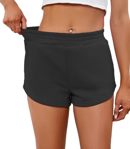 Women's 2024 Sweat Shorts High Waisted Lounge Casual Soft Cotton Shorts with Pockets in Saudi Arabia