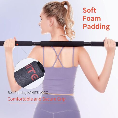 شريط شريط مقاومة لتمارين الجسم، القرفصاء، رفع الأثقال، تدريب القوة (طول 43 بوصة، الحد الأقصى للحمل 500 رطل) مع إسفنج سهل الإمساك، ملحقات تدريب محمولة للياقة البدنية في صالة الألعاب الرياضية المنزلية in Kuwait
