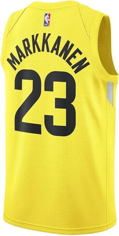Lauri Markkanen Utah Jazz NBA Kids Youth 8-20 Yellow Gold Icon Edition Swingman Jersey in Saudi Arabia