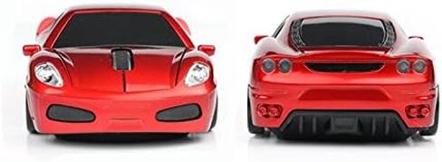 Jinfili Sleep Sport Car Shaped Wireless Computer Mouse Ergonomic Gaming Optical Mouse USB 2.4G Mini Receiver Office Accessories for PC Windows Laptop Notebook Mac in Kuwait