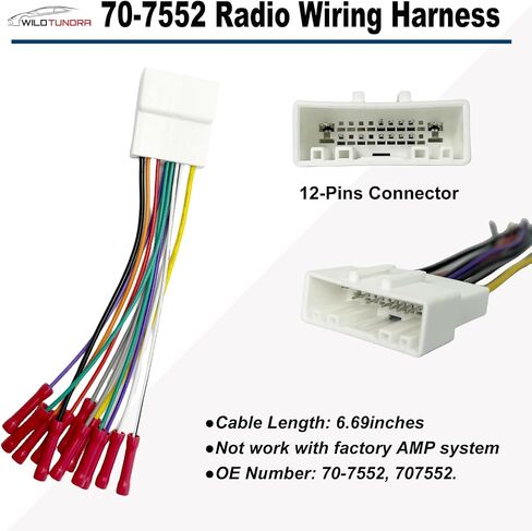 20Pin Radio Wiring Harness for Nissan 2007-2017/ Subaru 2008-2015 Aftermarket Radio Stereo Wire Harness with Antenna Adapter Aftermarket Car Stereo CD Player Stereo Receiver Wire Cable 70-7552 in Kuwait