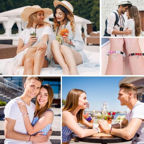 Friendship Bracelets Matching Bracelets Couples Bracelets Set - for Bff, Halloween Valentines Christmas Gifts for Women Teen Girls Daughter Sister Son in Saudi Arabia