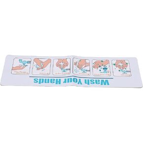 Zunate Hand Washing Instruction Sign, Water Proof Self Adhesive Guide for School or Restaurant Sink Decal to Promote Visual Habits for Young Children in Kuwait
