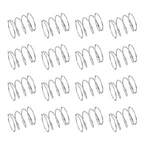 uxcell 50Pcs 304 Stainless Steel Compression Springs, 0.4mm x 8mm x 35mm Small & Tiny Pen Spring for Home Repair & DIY, Workshop & Industrial Use, (Silver Tone) in Kuwait
