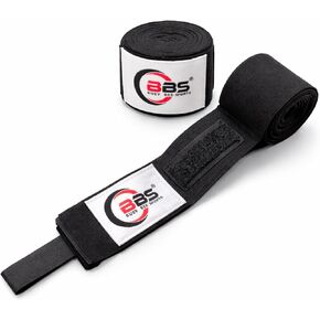Busy Bee Sports Boxing Hand Wraps 180" – Elastic Cotton MMA, Muay Thai & Kickboxing Wraps – Thumb Loop & Hook & Loop Closure – Wrist & Knuckle Support (Pair) in Saudi Arabia