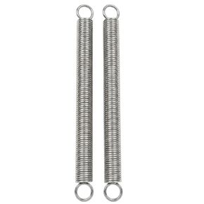 9645 Extension Spring, Spring Steel Construction, Nickel-Plated Finish, 0.105 GA x 1-1/8 in. x 16 in., Closed Single Loop，2-Pack in Saudi Arabia