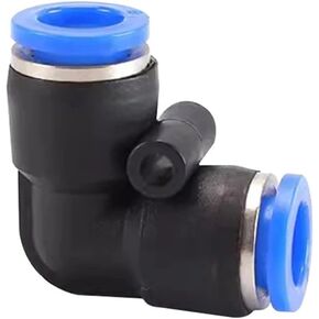 PV Degree Elbow Pneumatic Fitting Plastic 4mm 6mm 8mm 10mm 12mm Hose InConnector 10/50Pcs(PV-8,10 PCS) in Kuwait