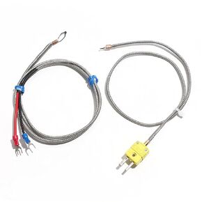 K-Type Thermocouple Fiber Temperature Measuring Line 1000 Degree Ceramic Furnace Sensing 1Pcs(Plug Type 2M) in Saudi Arabia