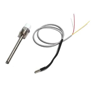 Temperature Sensor Thermocouple 10K Thread G1/2 Inch Stainless Steel 2 Core Removable Probe 3/10/20/30CM 1Pcs(10K 1m Cable) in Saudi Arabia