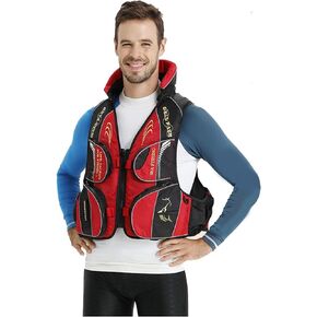 Fly Fishing Vest Elastic Waist Design Multi-Pocket Storage for River Stream Trout Kayak Outdoor Angling Activities in Kuwait