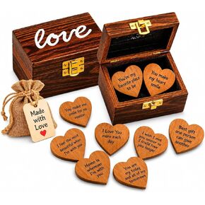 هدايا I love you for her him, 15 قلب مع اقتباسات حب جميلة مطبوعة على قلوب خشبية، طريقة فريدة لقول "I LOVE YOU"، للزوجة/الفتاة الصديقة/الزوج/الصديق، هدية الذكرى السنوية وعيد الحب in Kuwait