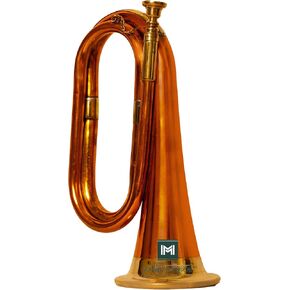 Copper Brass Bugle 10.6" BUGLE 800 US Military Cavalry Style, Brass with Mouthpiece & Gig Bag, 4" Bell Copper in Saudi Arabia