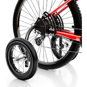 عجلات تدريب الدراجات، مثبت دراجات للبالغين مقاس 20 24 26 27.5 و29 بوصة - NEW EERONS NFORCE-360، يدعم أكثر من 200 رطل، ملاءمة عالمية وقابلة للتعديل، يحول الدراجة العادية إلى دراجة ثلاثية العجلات in Kuwait