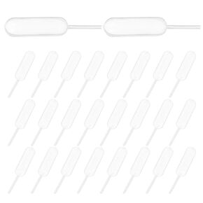 Ciieeo 100pcs 4ml Disposable Plastic Pipettes Dropper, Thickened Pasteur Pipette Liquid Injector for Dressing, Sauce, Cupcake, and Laboratory Use in Kuwait