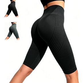 VOYOCUGE السراويل طماق مكافحة السيلوليت ضغط 3D طماق النساء بعقب رفع البطن التحكم مع عصابات المقاومة in Kuwait