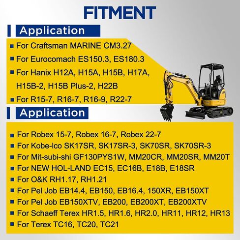 مجموعة حشية إصلاح محرك الديزل L3E 301L01-01102 MD008-883 لـ Mitsubi-shi L3E-W461ML L3E-W261ML L3E-61TG L3E-61SDH - يستبدل MD115-472 30L94-15010 MD016-317 AG-MD115472 in Kuwait