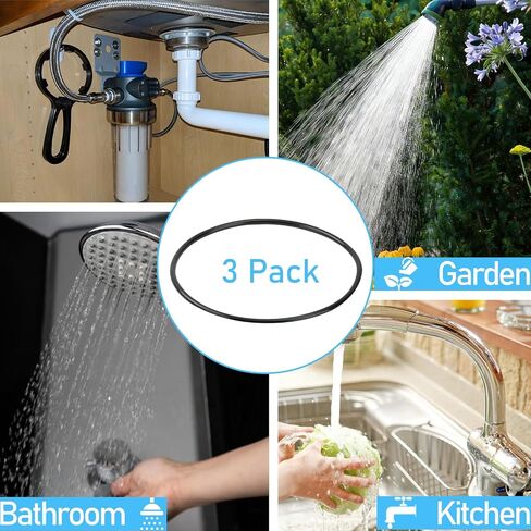 Replacement for Culligan OR-150 O-Ring Gasket Seal, Compatible with Culligan WH-S200-C, WH-S100-O, 3WH-STD-S01, and Glacier Bay HDG2VS4 Water Filter Housing (3 Pack) in Kuwait
