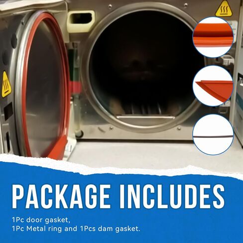 مجموعة حشيات الباب 002-0504-00 M11 المتوافقة مع أجهزة التعقيم بالبخار Midmark M11 Ultraclave وM11D، تتضمن حشية باب 053-0527-00 12.750 بوصة، وحشية سد 002-0508-00 وحلقة حشية 057-0790-00 in Kuwait