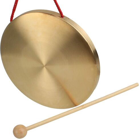 15.4cm Dia Small Copper Hand Gong Orff Percussion Instrument Brass Gong for Celebration, Party, Festivals in Kuwait