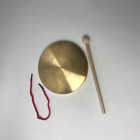 15.4cm Dia Small Copper Hand Gong Orff Percussion Instrument Brass Gong for Celebration, Party, Festivals in Kuwait