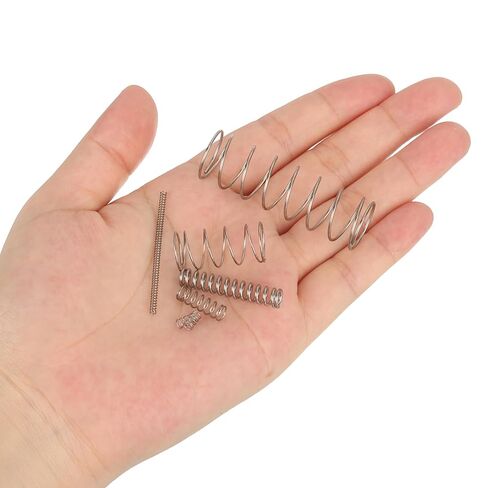 Uxcell 0.5mmx12mmx30mm 304 نوابض ضغط من الفولاذ المقاوم للصدأ 10 قطع in Kuwait