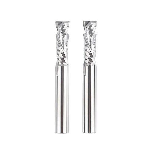 CNC اثنين من المزامير الحلزونية ضغط نهاية مطحنة الخشب صعودا وهبوطا كربيد قاطعة المطحنة أداة راوتر بت 2 قطعة (SP2FC-D8.0-L45-2pc) in Kuwait
