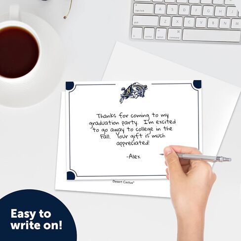 Desert Cactus United States Naval Academy Notecards 10 Pack Stationery Cardstock Midshipmen Navy USNA Includes Envelopes Memo Party Thank You (Notecard 4b) in Saudi Arabia