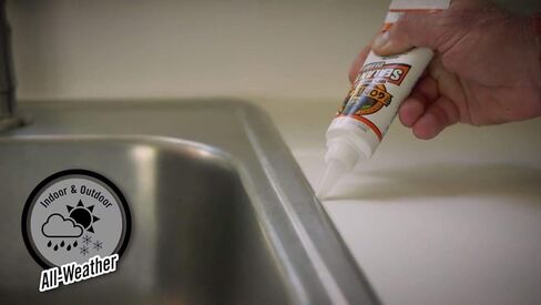 Gorilla 82ml Acrylic Silicone Caulk Sealant Tube, Water Resistant, 2.8 Fl Oz, Paste in Kuwait