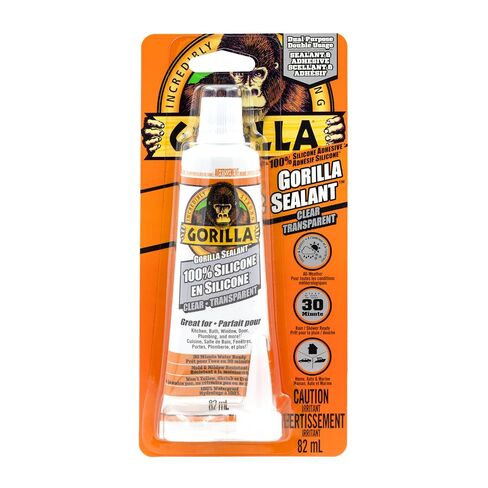 Gorilla 82ml Acrylic Silicone Caulk Sealant Tube, Water Resistant, 2.8 Fl Oz, Paste in Kuwait