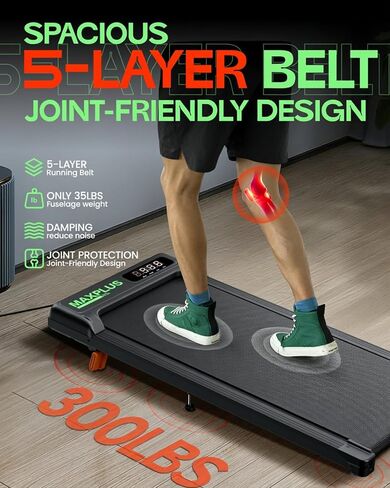 Portable Walking Pad with Incline, Under Desk Walking Pad Treadmill for Home Small Office, 3.0HP 350lbs Capacity Mini Compact Walking Jogging Running Machine with Remote Control and LED Display in Kuwait