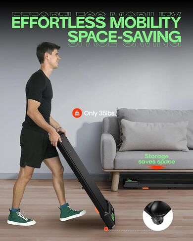 Portable Walking Pad with Incline, Under Desk Walking Pad Treadmill for Home Small Office, 3.0HP 350lbs Capacity Mini Compact Walking Jogging Running Machine with Remote Control and LED Display in Kuwait
