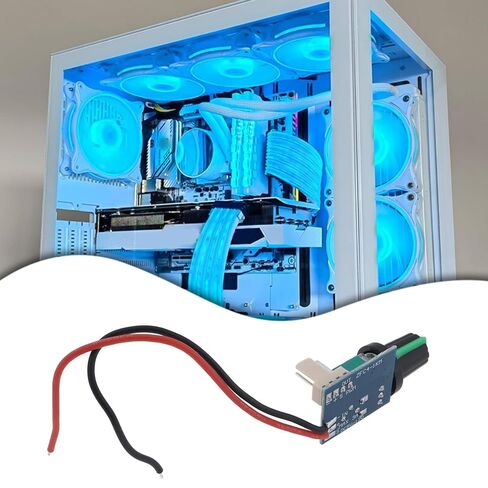 The Lord of the Tools 2pcs DC12V PWM Fan Speed ​​Controller with Push Switch for Fan Control Chassis Server Cooling in Saudi Arabia