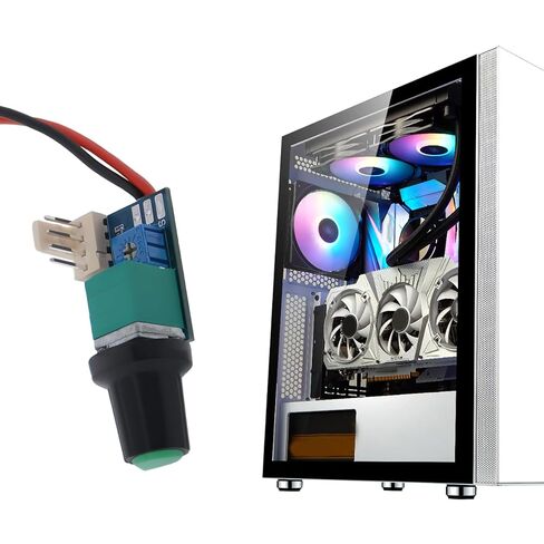 The Lord of the Tools 2pcs DC12V PWM Fan Speed ​​Controller with Push Switch for Fan Control Chassis Server Cooling in Saudi Arabia