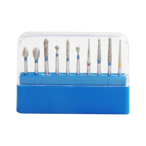 Diamond Burs FG Drill Composite Polishing and Grinding Kit FG-108 Ceramic Dia 1.6mm High Speed Burs 10Pcs/Box in Saudi Arabia